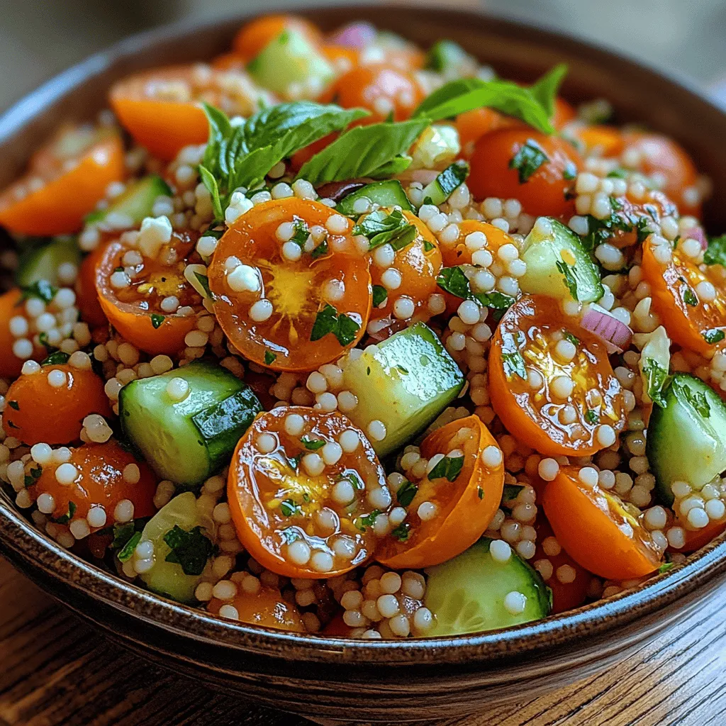 As the sun starts to shine bright and summer approaches, there's an undeniable craving for refreshing dishes that embody the essence of the season. One such dish that fits this bill perfectly is the Fresh Tomato Basil Couscous Salad. This vibrant salad combines the delightful flavors of ripe tomatoes and fragrant basil with the fluffy texture of couscous, making it a perfect addition to any summer gathering, picnic, or light lunch.