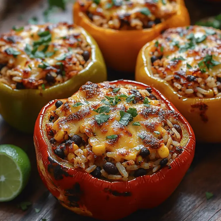 If you’re looking for a colorful, nutritious, and satisfying meal option, look no further than vibrant stuffed sweet peppers. This dish combines the natural sweetness of bell peppers with a hearty filling that bursts with flavor and nutrition. The beauty of stuffed sweet peppers lies in their versatility — they can be enjoyed as a main course, side dish, or even a party appetizer. Perfect for meal prep or a quick weeknight dinner, these peppers are not just a feast for the eyes but also a wholesome choice that can accommodate various dietary preferences.