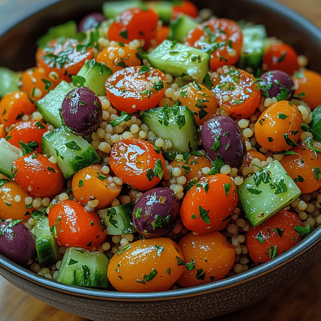 In today's fast-paced world, finding nutritious and delicious meal options can be a challenge. Enter the Mediterranean Couscous Salad—a vibrant, fresh dish that not only tantalizes the taste buds but also delivers a plethora of health benefits. This salad combines colorful vegetables, protein-rich couscous, and a zesty dressing, making it the perfect addition to any meal or a delightful standalone dish.