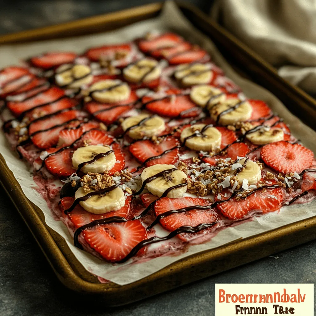 If you're in search of a refreshing and healthy snack that satisfies your sweet tooth without compromising your wellness goals, look no further than Berry Delight Frozen Strawberry Banana Bark. This delightful treat is not only visually appealing but also bursting with flavor and nutrients, making it an ideal choice for anyone looking to indulge guilt-free. Whether you're preparing for a summer picnic, need a quick dessert for a family gathering, or simply want something delicious to enjoy after dinner, this frozen bark is versatile enough to fit any occasion.
