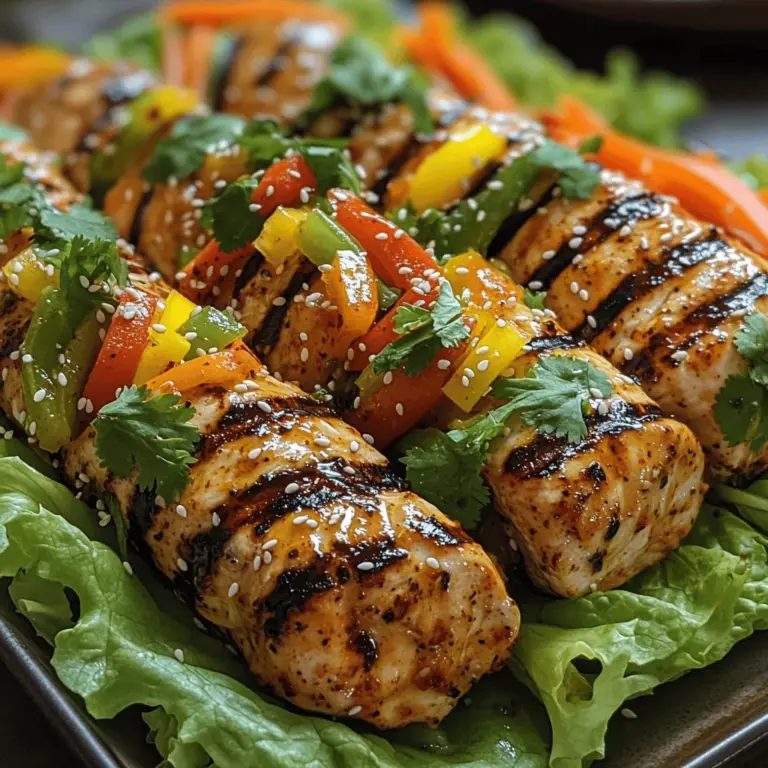 If you're searching for a dish that checks all the boxes for taste, health, and versatility, look no further than Sweet Chili Grilled Chicken Rolls. This recipe combines succulent grilled chicken with a delightful sweet chili sauce that offers a perfect balance of flavors—sweetness, heat, and tanginess—that will tantalize your taste buds. Not only is it a feast for the palate, but it's also a nutritious option that can easily fit into various occasions, whether it's for a family dinner, a weekend gathering with friends, or even a summer barbecue.