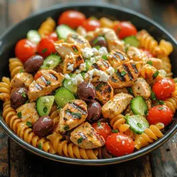Mediterranean cuisine is celebrated for its vibrant flavors, fresh ingredients, and numerous health benefits. Focusing on whole foods, this culinary tradition emphasizes the use of fruits, vegetables, whole grains, legumes, lean proteins, and healthy fats. As a result, Mediterranean dishes are not only delicious but also packed with nutrients that promote overall well-being. Among the many delightful options within this cuisine, the Mediterranean Chicken Pasta Salad stands out as a versatile and nutritious dish that can be enjoyed on various occasions.