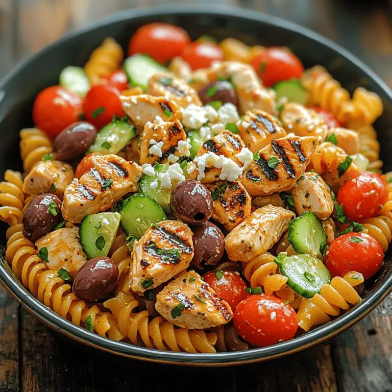 Mediterranean cuisine is celebrated for its vibrant flavors, fresh ingredients, and numerous health benefits. Focusing on whole foods, this culinary tradition emphasizes the use of fruits, vegetables, whole grains, legumes, lean proteins, and healthy fats. As a result, Mediterranean dishes are not only delicious but also packed with nutrients that promote overall well-being. Among the many delightful options within this cuisine, the Mediterranean Chicken Pasta Salad stands out as a versatile and nutritious dish that can be enjoyed on various occasions.