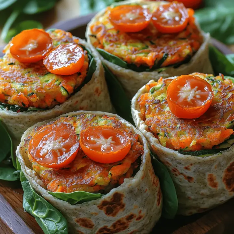 The success of any recipe lies in the quality of its ingredients, and that is particularly true for Crispy Carrot Zucchini Fritter Wraps. By using fresh, high-quality vegetables and complementary ingredients, you can enhance the flavor and texture of your fritters, making them truly irresistible.