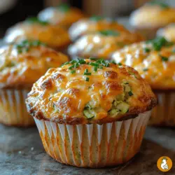 The trend of incorporating vegetables into baked goods has gained significant popularity in recent years, and for good reason. Savory Zucchini Cheese Muffins not only provide a delicious taste but also offer various health benefits. Zucchini, in particular, is a nutritional powerhouse, being low in calories yet rich in essential vitamins and minerals. It adds moisture to the muffins, ensuring they remain soft and fluffy while also introducing a subtle flavor that compliments the richness of cheese.