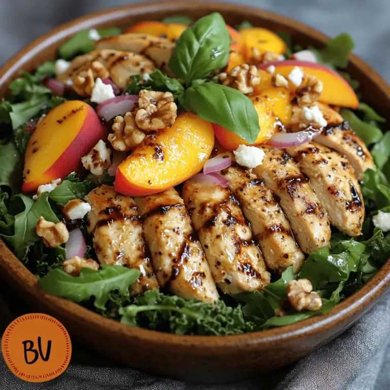 To truly appreciate the Balsamic Peach Chicken Salad, it’s essential to understand the role of each ingredient in this flavorful dish. Each component not only contributes to the overall taste and texture but also enhances the nutritional profile of the salad.