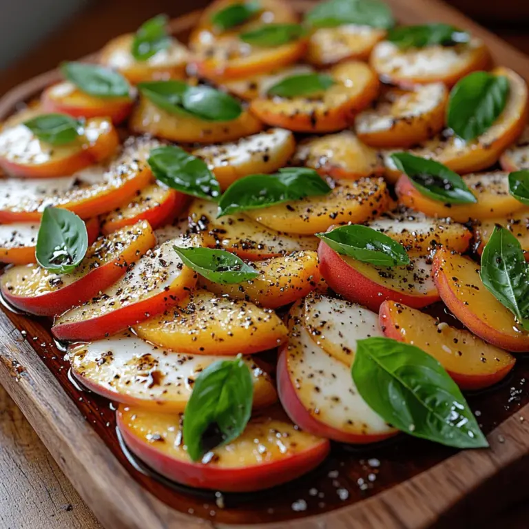 As the summer sun shines brightly and fresh produce bursts into season, there's no better time to indulge in light and vibrant dishes that celebrate the flavors of summer. One such dish is the Peach Caprese Delight, a refreshing twist on the classic Caprese salad that features ripe, juicy peaches alongside creamy mozzarella and aromatic basil. This dish not only showcases the best of summer's bounty but also offers a delightful combination of sweet and savory flavors that are sure to impress at any gathering.