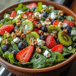 As the heat of summer rolls in, the desire for fresh, vibrant meals becomes increasingly pronounced. Nothing quite embodies the essence of summer dining like a crisp salad bursting with colors and flavors. Among the myriad of options, the Berry Kiwi Summer Salad stands out as a delightful choice, combining the sweetness of seasonal fruits with the refreshing crunch of mixed greens. This salad not only pleases the palate but also offers a plethora of health benefits, making it an ideal dish for those sunny afternoons.
