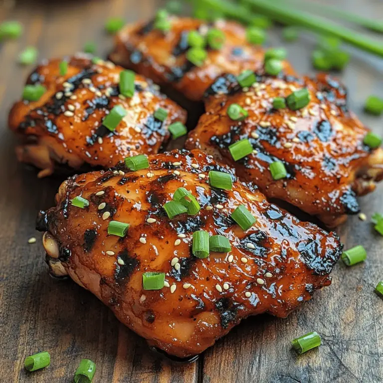 If you're in search of a dish that masterfully balances sweet and savory flavors, look no further than Sweet & Savory Honey Garlic Chicken Thighs. This delightful recipe brings together the rich, tender goodness of chicken thighs with the comforting sweetness of honey and the aromatic zing of garlic. The combination not only tantalizes your taste buds but also adds a touch of elegance to your dining experience, making it equally suitable for casual weeknight dinners or special occasions.