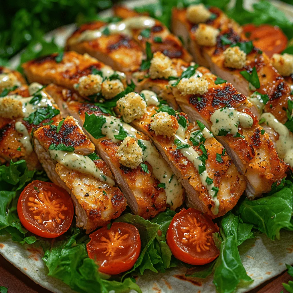 The Crunchy Caesar Delight Wraps are not just another dish; they are a celebration of textures and flavors. The crispiness of the chicken, the crunch of fresh vegetables, and the rich creaminess of the Caesar dressing come together to create a symphony of taste in each bite. What truly sets this recipe apart is its versatility. You can enjoy it as a quick lunch at work, a satisfying dinner at home, or even as a healthy meal-prep option that you can grab on the go. Additionally, it allows for customization, so you can add or substitute ingredients based on your personal preferences or dietary needs.