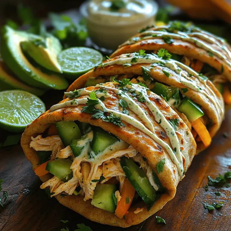 In a world where healthy eating is often synonymous with bland and boring meals, the Cucumber Lime Chicken Pockets stand out as a vibrant, flavorful, and nutritious option. This recipe combines tender chicken, crunchy cucumbers, zesty lime, and creamy Greek yogurt to create a delightful dish that is not only satisfying but also packed with health benefits. Perfect for lunch, dinner, or even as a light snack, these chicken pockets are sure to please both your palate and your wellness goals.