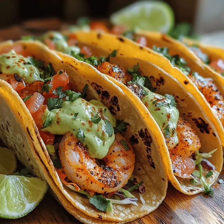 Creating the perfect Zesty Shrimp Tacos begins with selecting high-quality ingredients. Each component plays a crucial role in building the dish's overall flavor profile, so understanding what goes into your tacos is essential. Here’s a breakdown of the key ingredients you'll need: