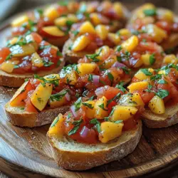 As the warm sun brightens our days and the garden yields its vibrant bounty, the time for fresh, light, and flavorful dishes arrives. One such delightful creation is the Summer Delight Tomato Peach Bruschetta. This dish encapsulates the essence of summer, bringing together the sweetness of juicy peaches and the robust flavor of ripe tomatoes, all atop a crisp, toasted slice of bread. With its bright colors and refreshing taste, this bruschetta not only serves as an appetizer but also as a perfect snack for al fresco gatherings or casual family dinners.