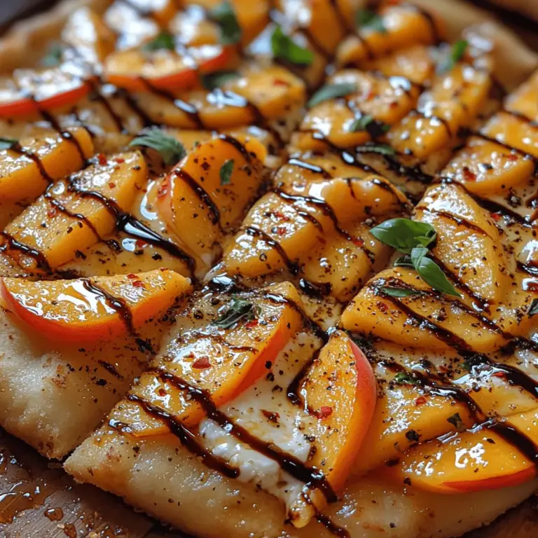 As the warm summer sun beckons us outdoors, it’s the perfect time to indulge in fresh, vibrant dishes that celebrate the season's bounty. One such dish that embodies the essence of summer is the Peach Burrata Flatbread. This delightful creation brings together the sweetness of ripe peaches, the creamy decadence of burrata cheese, and the aromatic freshness of basil, making it an irresistible choice for gatherings, brunches, or even a light dinner on a warm evening.