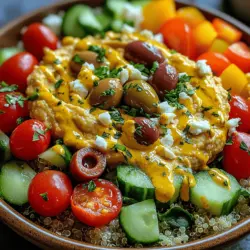 The key to crafting a delicious Roasted Garlic Hummus Veggie Bowl lies in understanding its star ingredients. Each component brings its own unique flavors and health benefits, making the dish not only tasty but also nourishing.