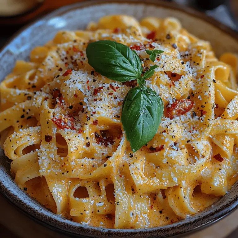 In the realm of comfort food, few dishes can rival the enticing allure of Creamy Roasted Red Pepper Pasta. This delightful meal captivates with its velvety texture and rich flavor profile, making it a standout choice for both weeknight dinners and special occasions. The pasta is enveloped in a creamy sauce that marries the sweetness of roasted red peppers with the savory depth of garlic and onion, creating a symphony of flavors that dance on the palate.
