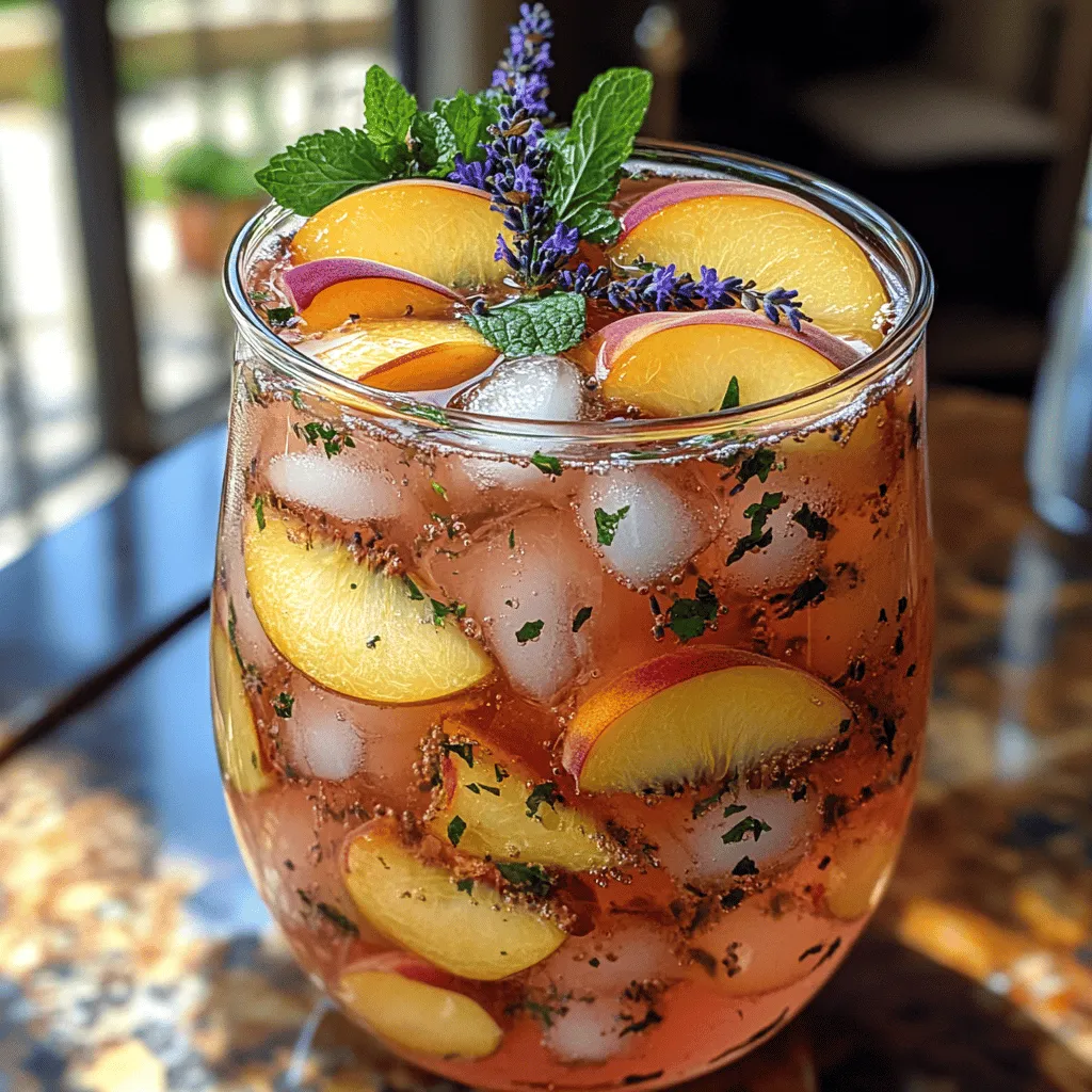 As the warm sun shines brightly and summer beckons, the quest for refreshing beverages to cool off and stay hydrated becomes paramount. Summer drinks are not just about quenching thirst; they are about celebrating the season’s vibrant flavors and colors. Among the myriad of options, the Lavender Peach Infusion Delight stands out as a delightful choice that combines the aromatic qualities of lavender with the luscious sweetness of ripe peaches. This unique fusion creates a beverage that is not only invigorating to the palate but also visually stunning, making it an ideal companion for summer gatherings, picnics, or simply enjoying a tranquil afternoon in your backyard.