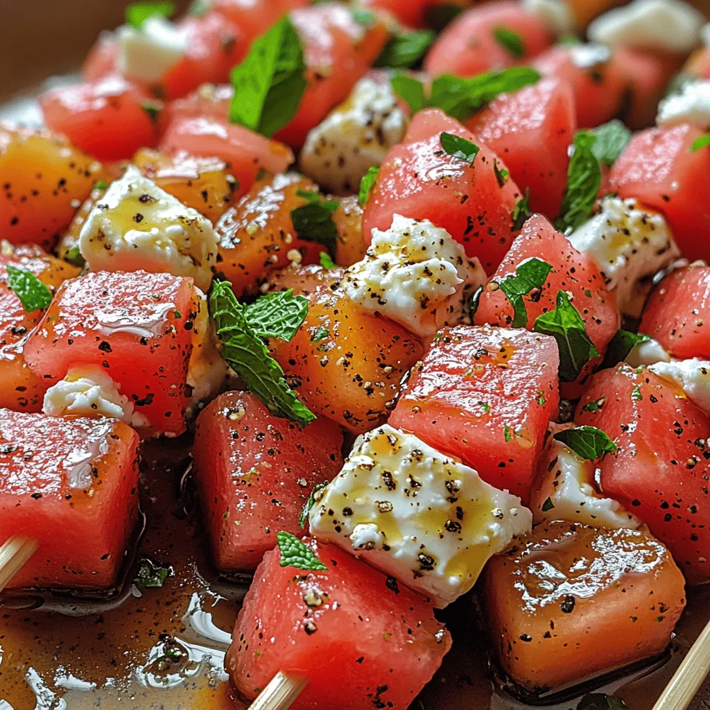 To truly appreciate the beauty of Greek Watermelon Feta Skewers, it is essential to understand the individual components that come together to create this vibrant dish. Each ingredient is selected not just for its taste and texture, but also for its health benefits.
