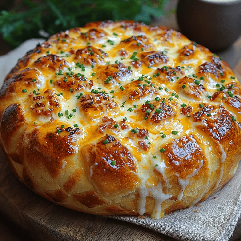 To create the Cheesy Bacon Ranch Delight Pull Apart Bread, it's essential to understand the role of each ingredient in contributing to the overall flavor and texture. The key components include the bread base, cheese selections, crispy bacon, zesty ranch dressing, and a blend of flavor enhancers. Each ingredient plays a pivotal role in crafting this delicious dish that combines comfort food with a fun, interactive eating experience.