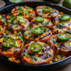 Nachos have earned their place as a beloved snack or appetizer in the culinary world, celebrated for their versatility and the joy they bring to gatherings, game days, and casual family meals. This iconic dish, traditionally made with tortilla chips piled high with cheese and toppings, can easily be customized to suit various preferences and dietary needs. Enter the Fiery Fire-Grilled Sweet Potato Nachos—a vibrant and healthier alternative that not only satisfies cravings but also delights the palate with its unique combination of flavors.
