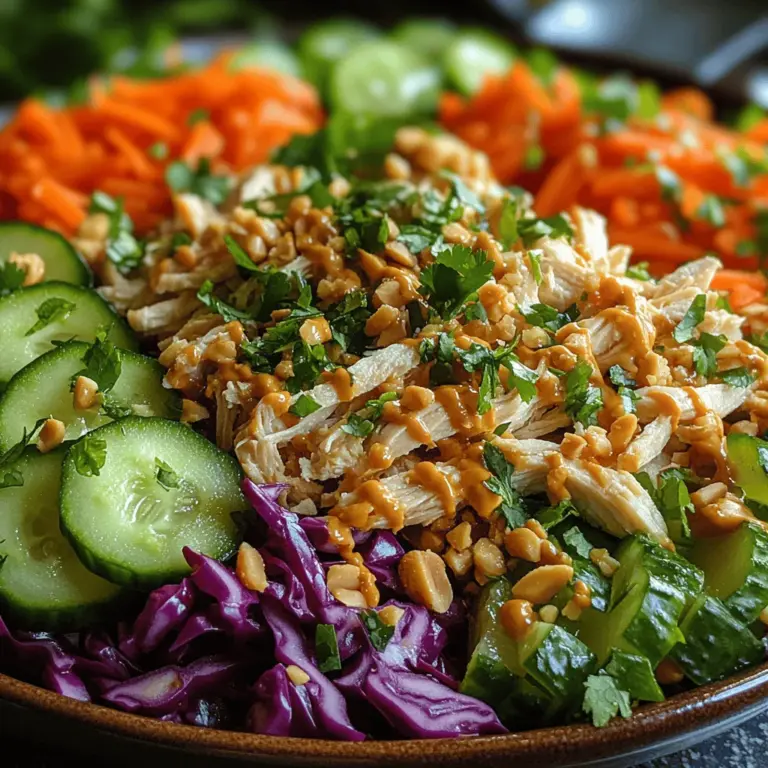 Thai cuisine is renowned for its vibrant flavors, fresh ingredients, and meticulous balance of taste and texture. The harmonious blend of sweet, spicy, sour, and salty elements creates a culinary experience that is both exhilarating and satisfying. One of the standout dishes that encapsulates these qualities is the Crunchy Thai Chicken Salad. This dish is not only a feast for the eyes with its colorful presentation, but it also delivers a medley of flavors and health benefits, making it an excellent choice for lunch or dinner.