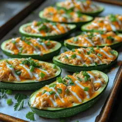 In recent years, there has been a remarkable surge in the popularity of healthy yet flavorful recipes that cater to the modern culinary landscape. As more individuals become conscious of their dietary choices, the demand for dishes that seamlessly blend nutrition with taste has skyrocketed. Enter the Spicy Buffalo Chicken Zucchini Boats—a delightful fusion of vibrant flavors and wholesome ingredients that promises to satisfy both your cravings and your health goals.