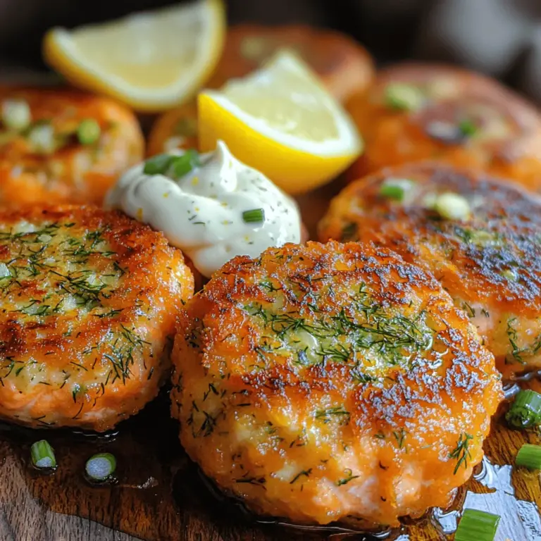 Salmon patties are a versatile dish that can be enjoyed in various ways—served on a bed of greens, nestled in a bun, or simply on their own with a squeeze of lemon. The combination of zesty lemon and fresh dill elevates the flavor profile, delivering a refreshing bite that tantalizes the taste buds. The satisfying texture, enhanced by crunchy breadcrumbs, makes these patties not just a meal but a culinary experience.