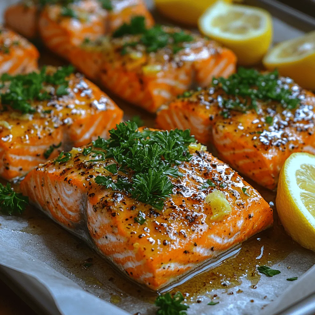 When it comes to quick and nutritious meals, few dishes can rival the delightful combination of flavors found in Zesty Lemon Garlic Roasted Salmon. This dish not only showcases the vibrant taste of fresh salmon but also embodies a perfect balance of zesty, garlicky, and slightly sweet notes that make it a favorite among seafood lovers and health enthusiasts alike. The bright acidity of lemon harmonizes beautifully with the robust flavor of garlic, while the natural sweetness from honey rounds out the dish, making it an unforgettable culinary experience.