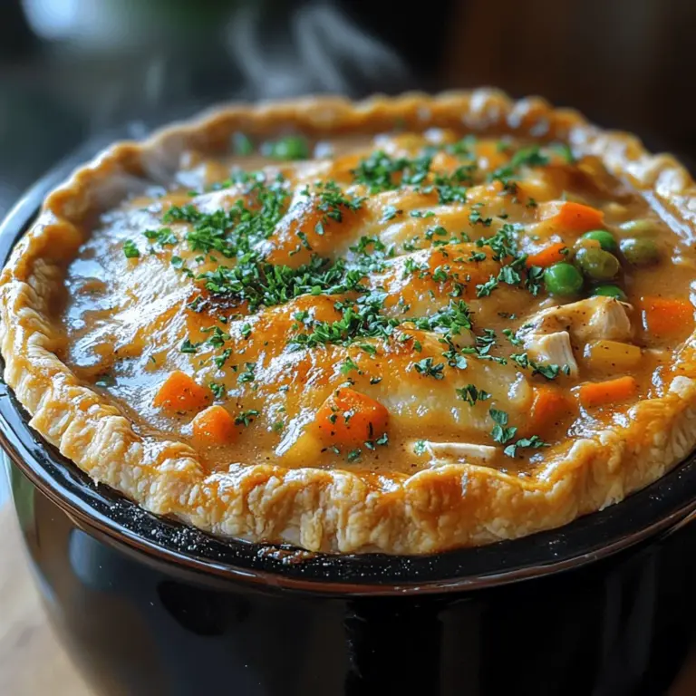 There’s something undeniably comforting about a warm, hearty chicken pot pie. This classic dish evokes memories of home-cooked meals and family gatherings, making it a timeless favorite for many. The combination of tender chicken, vibrant vegetables, and a flaky crust creates a symphony of flavors that warms both the body and the soul. In today’s fast-paced world, we often seek convenient yet wholesome meal options, and that’s where our cozy crockpot chicken pot pie comes into play.