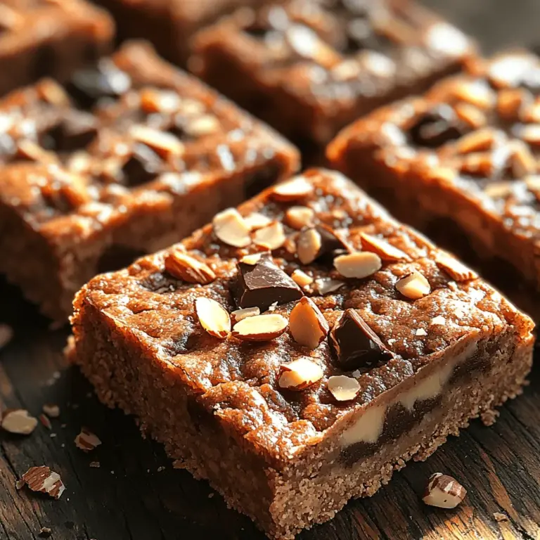 In today's fast-paced world, the demand for healthy snacks has surged, with more individuals seeking nutritious options that satisfy cravings without compromising their wellness goals. Among the myriad choices available, the Chocolate Chip Almond Butter Bliss Bars stand out as a deliciously wholesome treat that’s easy to make and even easier to enjoy. These bars not only cater to your sweet tooth but also offer a balanced combination of flavors and textures that will leave you feeling satisfied and energized.