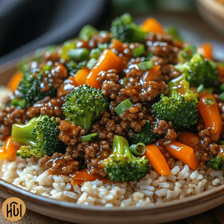 Delve into the vibrant world of Chinese cuisine with this wholesome ground beef stir fry, a dish that combines the savory flavors of tender beef with a colorful medley of fresh vegetables. Stir fry dishes are a staple in many Asian households, celebrated for their quick cooking times and the ability to pack a punch of flavor and nutrition into one simple meal. This particular recipe is an excellent choice for anyone looking for a quick weeknight dinner or a delightful weekend meal that doesn’t compromise on taste or health.