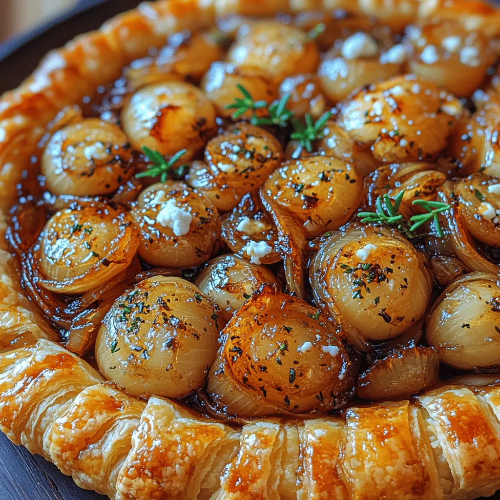 The Caramelized Onion and Goat Cheese Tart Delight is more than just a dish; it’s a celebration of flavor and texture that elevates any dining experience. This savory tart pairs the deep, rich sweetness of caramelized onions with the creamy, tangy notes of goat cheese, all beautifully encased in a flaky, golden puff pastry crust. Whether you're hosting a sophisticated dinner party, looking for a cozy meal to share with family, or simply wishing to indulge in a gourmet treat, this tart is sure to impress.