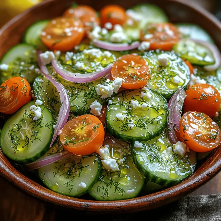 Now, let's delve into the key ingredients that make the Lemon Dill Cucumber Delight truly special. Each component contributes unique flavors and health benefits that elevate this salad to a whole new level.