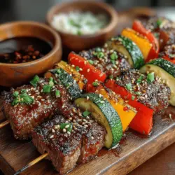 To truly bring out the flavors in your KBBQ Beef Skewers, marination is key. For optimal taste and tenderness, allow your beef to marinate for at least 4 hours. However, if time permits, marinating overnight will yield the most succulent results. This extended marination allows the ingredients to penetrate the meat thoroughly, ensuring each bite is packed with flavor. Using a combination of soy sauce, sesame oil, garlic, and a touch of sugar will enhance the umami profile, making your skewers irresistible.