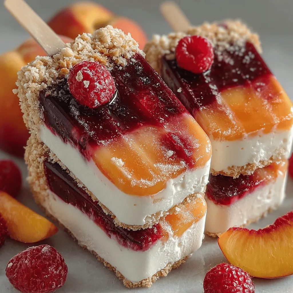 As the temperature rises and summer days stretch out, there's nothing quite as refreshing as a homemade popsicle. These delightful frozen treats not only provide a moment of relief from the heat but also evoke cherished memories of childhood summers spent enjoying cool, flavorful pops in the sun. The joy of crafting your own popsicles at home allows you to create unique combinations, control the ingredients, and indulge in a healthier alternative to store-bought options. Among the myriad of flavors you can explore, the Peachy Melba Summer Popsicles stand out as an irresistible choice, combining the sweetness of ripe peaches with the tartness of fresh raspberries, all blended seamlessly with creamy Greek yogurt.