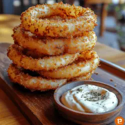 Onion rings have long been a cherished appetizer, celebrated for their crispy texture and savory flavor. Whether enjoyed as a standalone snack or as a side dish to complement burgers and sandwiches, the beloved onion ring has captured the hearts of many food enthusiasts. However, traditional frying methods often lead to a greasy finish that can overshadow the delightful taste of the onions themselves. Enter the Ring 'N' Crunch Onion Bliss recipe, a game-changing approach that combines the beloved crunch of onion rings with a healthier air-fried preparation.