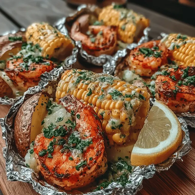 When the sun shines bright and the air is filled with the scent of salt and sea, there's no better way to celebrate the joys of summer than with a Coastal Charm Shrimp Boil Foil Packets recipe. This dish brings the essence of a traditional shrimp boil—a beloved gathering staple—into convenient, easy-to-manage foil packets. Whether you’re hosting a backyard barbecue or packing for a beach picnic, these foil packets make serving and clean-up a breeze while delivering a delightful explosion of flavors that truly embody the spirit of summer.