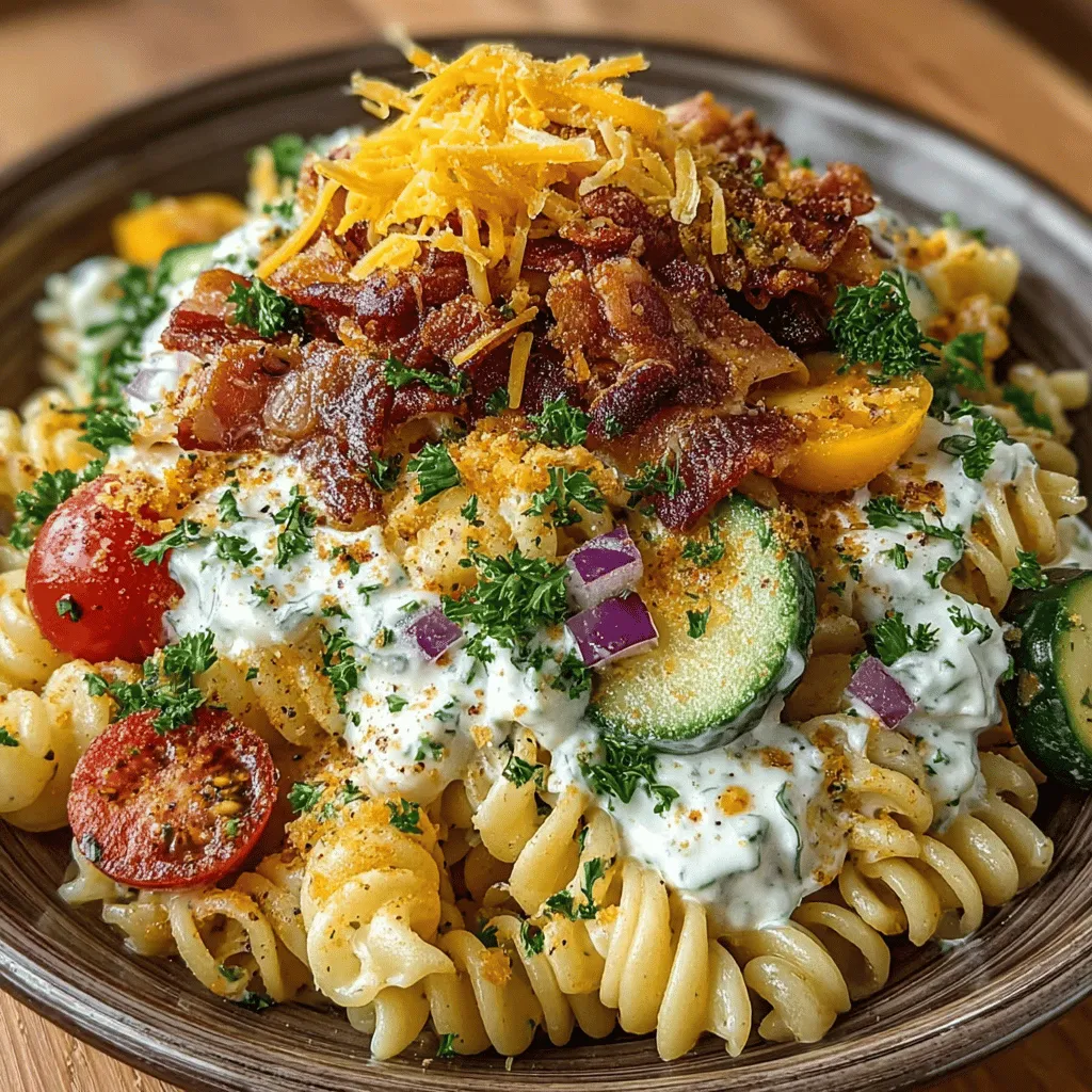 As the sun shines brightly and the days stretch longer, summer brings with it a wave of gatherings, barbecues, and potlucks. During this vibrant season, pasta salads emerge as a staple dish, offering a refreshing mix of flavors and textures that can easily satisfy a crowd. Among the many varieties, Bacon Ranch Pasta Salad stands out for its unique combination of savory bacon, creamy dressing, and crisp vegetables. This dish not only tantalizes the taste buds but also embodies the spirit of summer with its ease of preparation and versatility, making it a perfect addition to any casual meal or festive occasion.