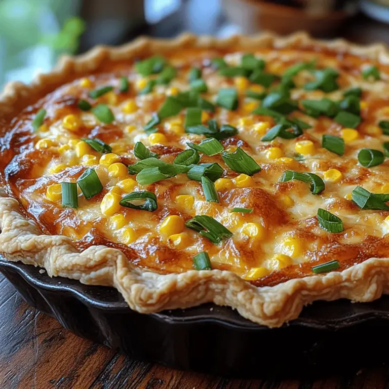 Quiche, a dish that has won hearts around the world, is celebrated for its versatility and ability to cater to any meal of the day. Whether enjoyed as a hearty breakfast, a light lunch, or a delightful dinner, quiche serves as a canvas for various flavors and ingredients. Among the myriad of quiche recipes, the Sweet Corn & Cheddar Quiche stands out as a delightful combination of sweetness and savory richness, making it a favorite for many home cooks and food enthusiasts alike.