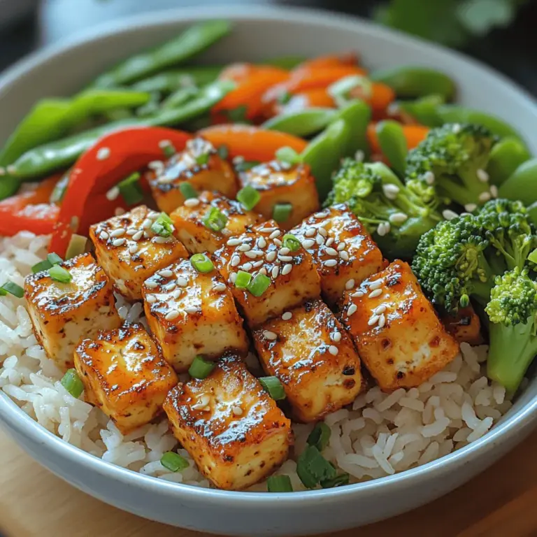 In recent years, the culinary landscape has seen a significant shift towards vegetarian and plant-based meals. More individuals are embracing a lifestyle that prioritizes health, sustainability, and ethical eating. This trend is not merely a fad; it's a growing movement that reflects an increasing awareness of the environmental impact of our food choices and the health benefits associated with a diet rich in vegetables, legumes, and plant-based proteins. One dish that beautifully captures the essence of this movement is the Crunchy Chili Tofu Rice Bowl.