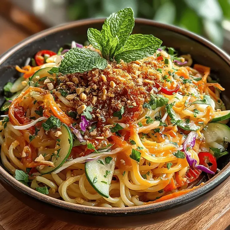 Thai cuisine has garnered acclaim around the globe for its vibrant flavors, aromatic spices, and a harmonious balance of sweet, salty, and spicy elements. With the rise of health-conscious eating and a growing appreciation for fresh, wholesome ingredients, Thai dishes have become a staple in many households. Among the myriad of delightful options, the Chilled Thai Delight Noodle Salad stands out as a quintessential choice for warm weather, offering a refreshing burst of flavor and nutrition in every bite.