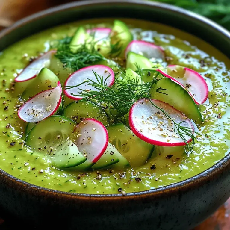 As the warm weather beckons, the culinary world shifts towards lighter, refreshing dishes that not only cool the palate but also nourish the body. This transition is particularly evident in the growing popularity of cold soups, creating a delightful way to enjoy seasonal produce. Among these refreshing options, the Creamy Cucumber Avocado Chill stands out as a perfect blend of flavor, nutrition, and vibrancy. This dish harnesses the hydrating power of fresh cucumbers and the rich creaminess of ripe avocados, making it an ideal choice for hot summer days or any occasion when you crave something light yet satisfying.