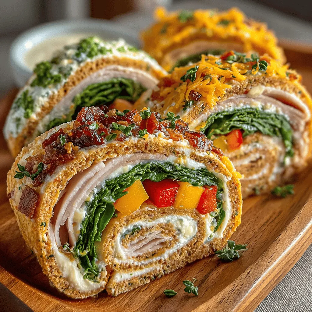 To create the perfect Turkey & Cheese Pinwheels, we start with a creamy and flavorful spread that serves as the foundation for our fillings. The cream cheese spread not only adds richness but also acts as a glue, holding the pinwheels together and preventing any ingredients from falling out.