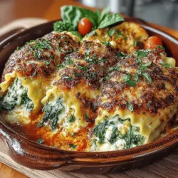 When it comes to comfort food, few dishes can rival the warm embrace of lasagna. However, traditional lasagna can be somewhat labor-intensive and heavy. Enter roasted garlic and spinach ricotta lasagna rolls—a delightful twist on the classic that brings all the flavor with a lighter touch. This dish not only showcases the rich, savory notes of roasted garlic but also highlights the freshness of spinach, creating a beautifully balanced meal that is as satisfying as it is wholesome. Perfect for family dinners, potlucks, or a cozy night in, these lasagna rolls are sure to impress both the palate and the heart.