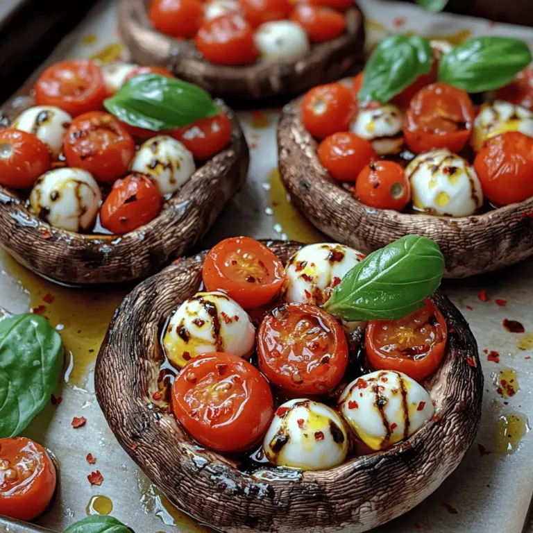 In a culinary world that often favors convenience over quality, homemade dishes like Fresh Caprese Stuffed Portobellos carve out a delightful niche. This recipe embraces the vibrant flavors of fresh ingredients, combining them in a way that not only tantalizes the taste buds but also nourishes the soul. The allure of Fresh Caprese Stuffed Portobellos lies in their simplicity and the harmony of flavors that emerge from just a handful of high-quality ingredients. As we dive into this dish, we'll explore not only how to prepare it but also the experience of creating something truly special in your own kitchen.