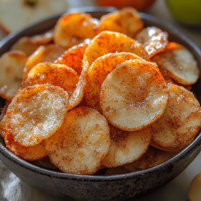 In recent years, the culinary world has seen a surge in the popularity of air-fried snacks. This innovative cooking method, which uses hot air circulation to achieve a crispy texture without the need for excessive oil, has transformed how we approach snacking. From crispy vegetables to delectable desserts, air frying offers a guilt-free alternative that retains flavor while reducing fat content. Among the many delicious options to explore, one standout recipe is the Crunchy Air-Fried Apple Cinnamon Chips—a delightful snack that perfectly marries the sweetness of apples with the warm, comforting notes of cinnamon.
