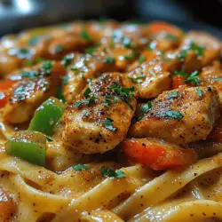 If you’re looking to elevate your dinner game with a dish that offers both comfort and flair, look no further than Spicy Creamy Cajun Chicken Pasta Delight. This recipe is a spectacular fusion of rich, creamy sauce with the bold and vibrant spices characteristic of Cajun cuisine. Perfect for a casual family dinner or a special gathering, this dish promises to impress with its restaurant-quality appeal, all while being surprisingly easy to prepare at home.