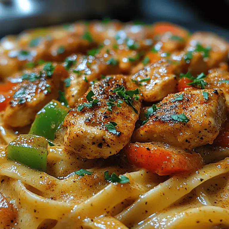 If you’re looking to elevate your dinner game with a dish that offers both comfort and flair, look no further than Spicy Creamy Cajun Chicken Pasta Delight. This recipe is a spectacular fusion of rich, creamy sauce with the bold and vibrant spices characteristic of Cajun cuisine. Perfect for a casual family dinner or a special gathering, this dish promises to impress with its restaurant-quality appeal, all while being surprisingly easy to prepare at home.