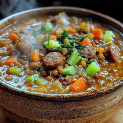 When it comes to comfort food, few dishes can rival the heartiness of a well-prepared stew. Enter the Savory Lentil & Sausage Stew—a robust and satisfying meal that is perfect for any occasion. This dish encapsulates everything we crave in a comforting bowl: rich flavors, a blend of textures, and the nutritional benefits of wholesome ingredients. Whether it's a chilly evening or a busy weeknight, this stew provides not only warmth but also nourishment that can please both novice and experienced cooks alike.