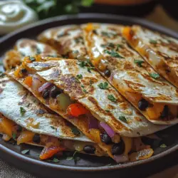 Quesadillas hold a special place in Mexican cuisine, celebrated for their simplicity and versatility. These delightful creations, consisting of a tortilla filled with various ingredients and folded in half, have become a beloved dish across the globe. Their appeal lies not only in their comforting taste but also in their ability to accommodate a wide range of fillings, making them a favorite for both casual meals and festive gatherings. The crispy black bean quesadilla, in particular, stands out for its rich flavor and nutritional benefits, making it a fantastic option for anyone looking to enjoy a satisfying meal without compromising on health.